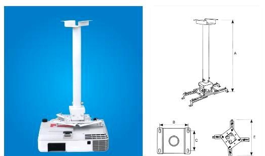 Home Theater Projector Mounts Multimedia Projector Ceiling Mount Bracket Projector Small Bracket
